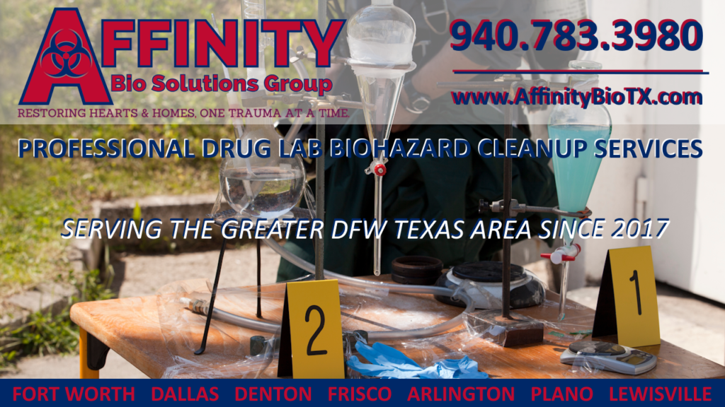 DFW Denton Texas Illicit drug cleanup and illegal drug lab cbiohazard cleanup and disposal