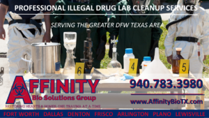 Denton, Texas Illicit drug cleanup and illegal drug lab cbiohazard cleanup and disposal
