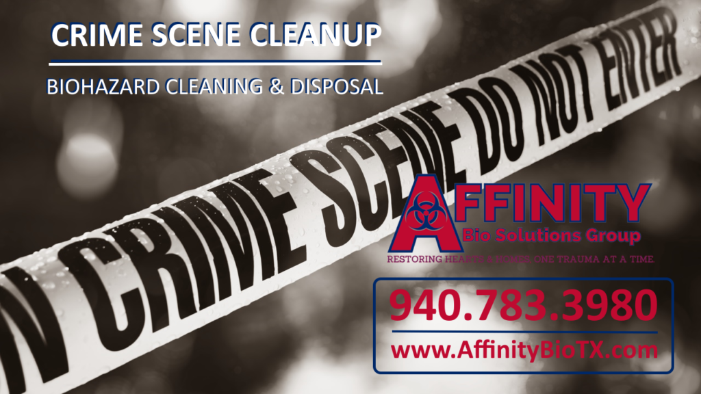 Fort Worth Texas Crime Scene, Trauma Scene, Biohazard cleanup including blood & Death Cleanup, illicit drug lab cleanup in Fort Worth TX.